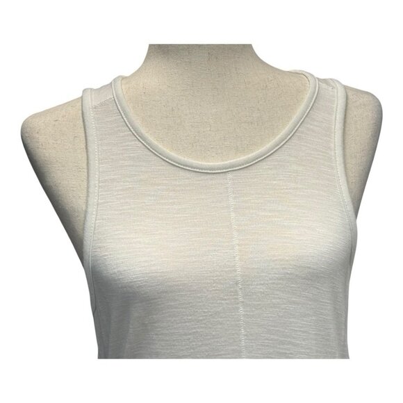 J Crew Drapey Tank Top with Silky Hem~Size Small~Ivory Tunic Blouse ~ L15 26 - Picture 7 of 13